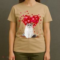 Funny Ragdoll Cat Animal Lover Ragdoll Cat Valentine's Day T-Shirt thumb 4
