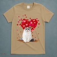 Funny Ragdoll Cat Animal Lover Ragdoll Cat Valentine's Day T-Shirt thumb 5