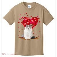 Funny Ragdoll Cat Animal Lover Ragdoll Cat Valentine's Day Kids T-Shirt thumb 0