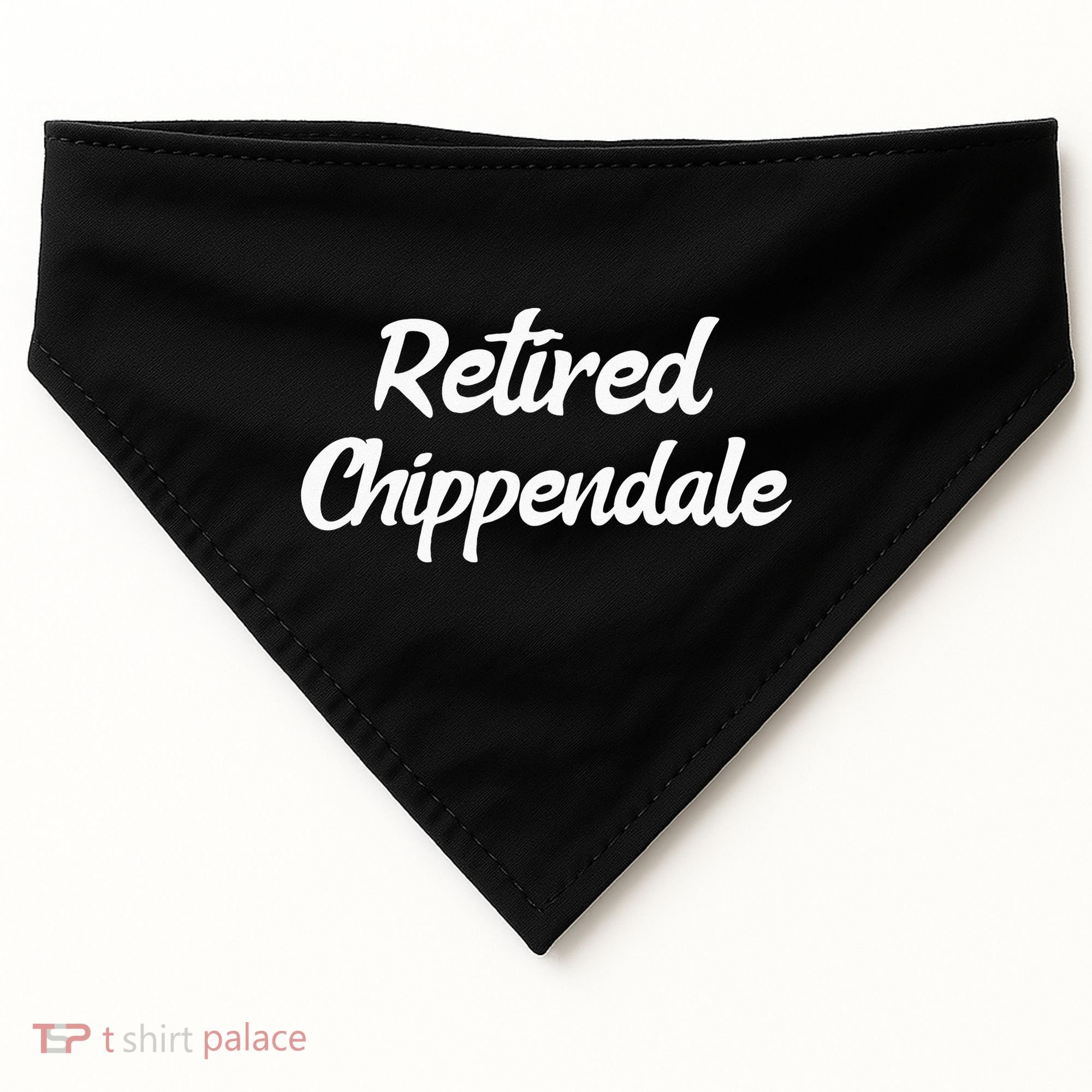 Funny Retired Chippendale Former Exotic Dancer Dad Bod USA-Made Doggie Bandana