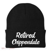 Funny Retired Chippendale Former Exotic Dancer Dad Bod Beanie thumb 0