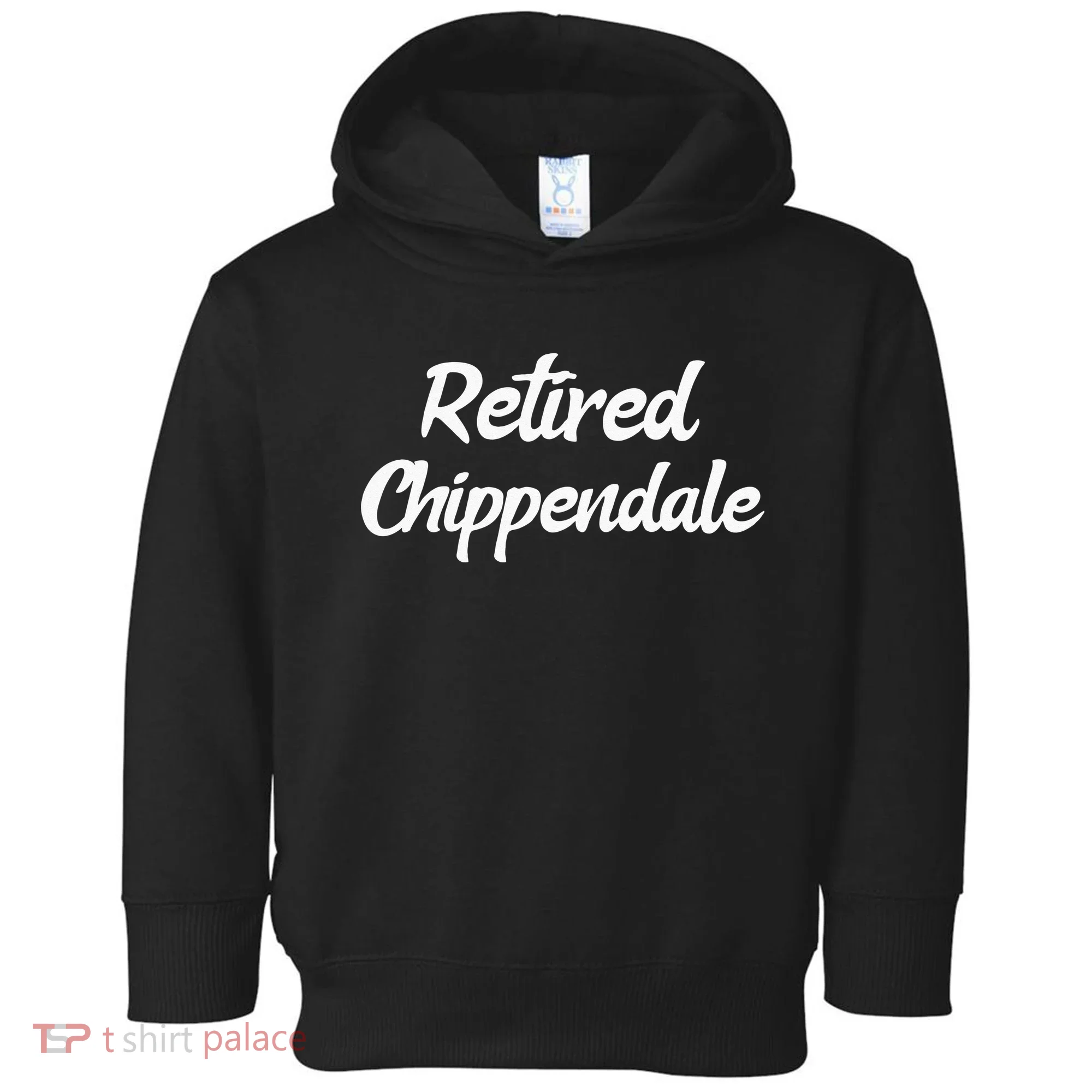 Funny Retired Chippendale Former Exotic Dancer Dad Bod Toddler Hoodie