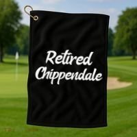 Funny Retired Chippendale Former Exotic Dancer Dad Bod Golf Towel thumb 1
