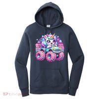 Funny Retro Cute Unicorn Monster Truck Women's Hoodie thumb 0