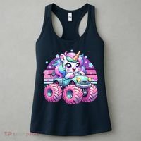 Funny Retro Cute Unicorn Monster Truck Women's Tank Top thumb 3