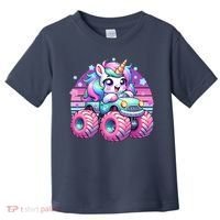 Funny Retro Cute Unicorn Monster Truck Toddler T-Shirt thumb 0