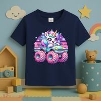 Funny Retro Cute Unicorn Monster Truck Toddler T-Shirt thumb 3