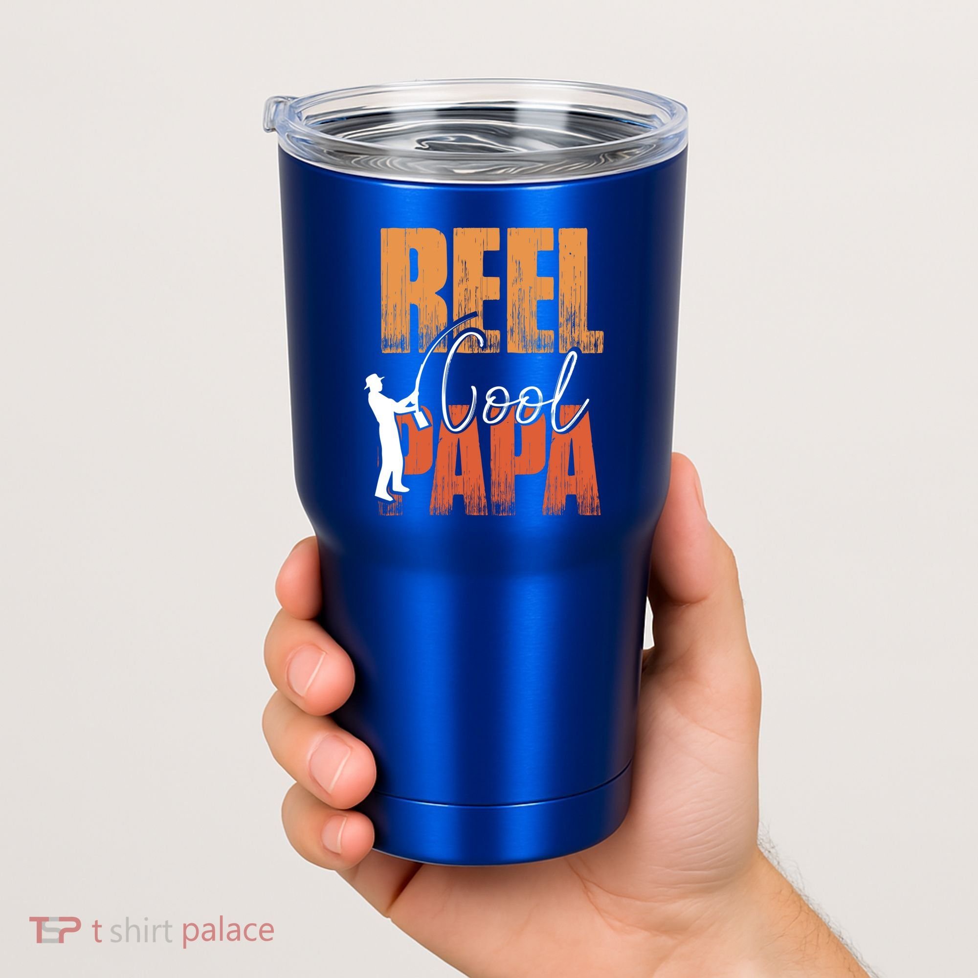 Fishing Reel Cool Papa Fisher Daddy Father's Day Gift Tumbler