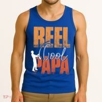 Fishing Reel Cool Papa Fisher Daddy Father's Day Gift Tank Top thumb 3