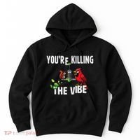 Funny Red Cardinal Squirrel Feeder Bird Watcher Killing Vibe Hoodie thumb 0