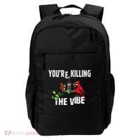 Funny Red Cardinal Squirrel Feeder Bird Watcher Killing Vibe Backpack thumb 0