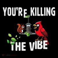 Funny Red Cardinal Squirrel Feeder Bird Watcher Killing Vibe Coffee Mug thumb 5