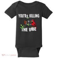 Funny Red Cardinal Squirrel Feeder Bird Watcher Killing Vibe Baby Bodysuit thumb 0