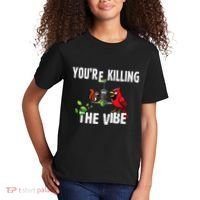 Funny Red Cardinal Squirrel Feeder Bird Watcher Killing Vibe Kids T-Shirt thumb 2
