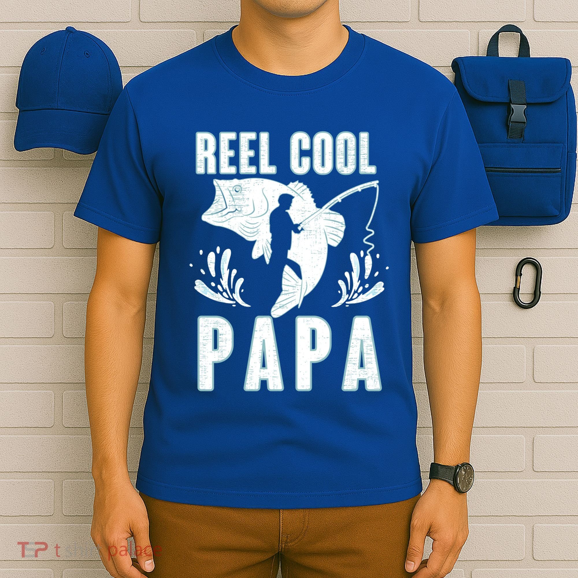 Fisher Reel Cool Papa Fishing Cute Gift T-Shirt