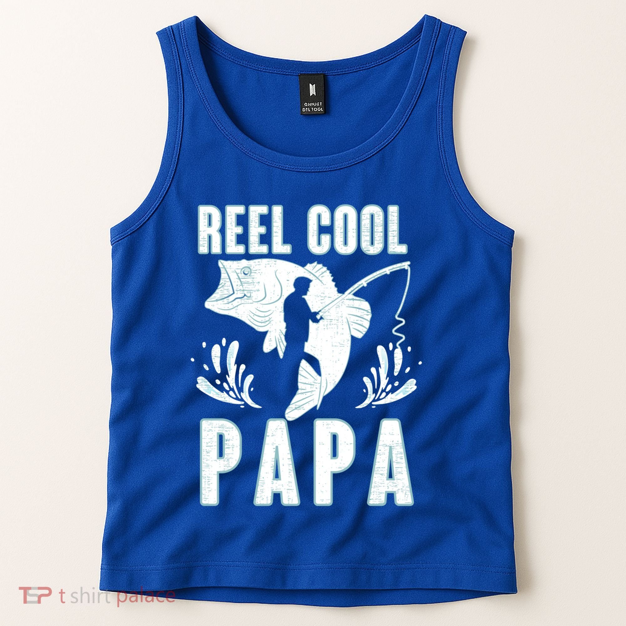 Fisher Reel Cool Papa Fishing Cute Gift Tank Top