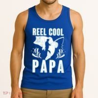 Fisher Reel Cool Papa Fishing Cute Gift Tank Top thumb 3