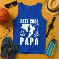 Fisher Reel Cool Papa Fishing Cute Gift Tank Top thumb 4