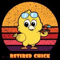 Funny Retired Chick Retro Sunset Retired Chick Gift Ideas Gift Coffee Mug thumb 5
