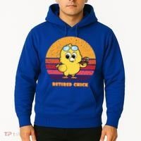 Funny Retired Chick Retro Sunset Retired Chick Gift Ideas Gift Hoodie thumb 2