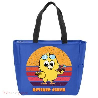 Funny Retired Chick Retro Sunset Retired Chick Gift Ideas Gift Tote Bag