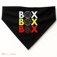 Formula Racing Car Box Box Box Radio Call To Pitbox Car Race USA-Made Doggie Bandana thumb 0
