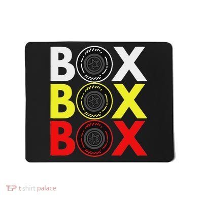 Formula Racing Car Box Box Box Radio Call To Pitbox Car Race Mousepad