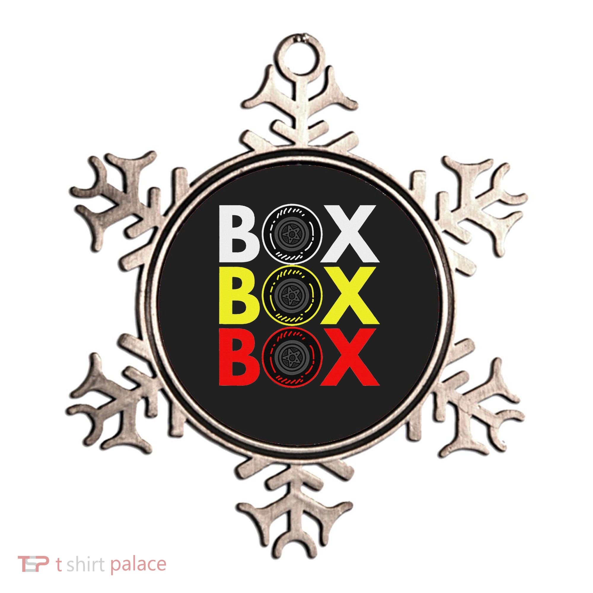 Formula Racing Car Box Box Box Radio Call To Pitbox Car Race Ornament