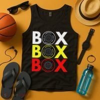 Formula Racing Car Box Box Box Radio Call To Pitbox Car Race Tank Top thumb 4