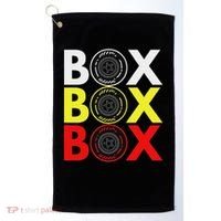 Formula Racing Car Box Box Box Radio Call To Pitbox Car Race Golf Towel thumb 0