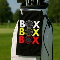 Formula Racing Car Box Box Box Radio Call To Pitbox Car Race Golf Towel thumb 2