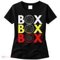 Formula Racing Car Box Box Box Radio Call To Pitbox Car Race Women's T-Shirt thumb 0