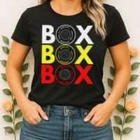 Formula Racing Car Box Box Box Radio Call To Pitbox Car Race Women's T-Shirt thumb 2