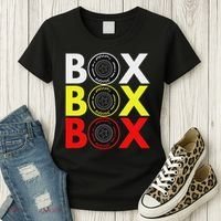 Formula Racing Car Box Box Box Radio Call To Pitbox Car Race Women's T-Shirt thumb 3