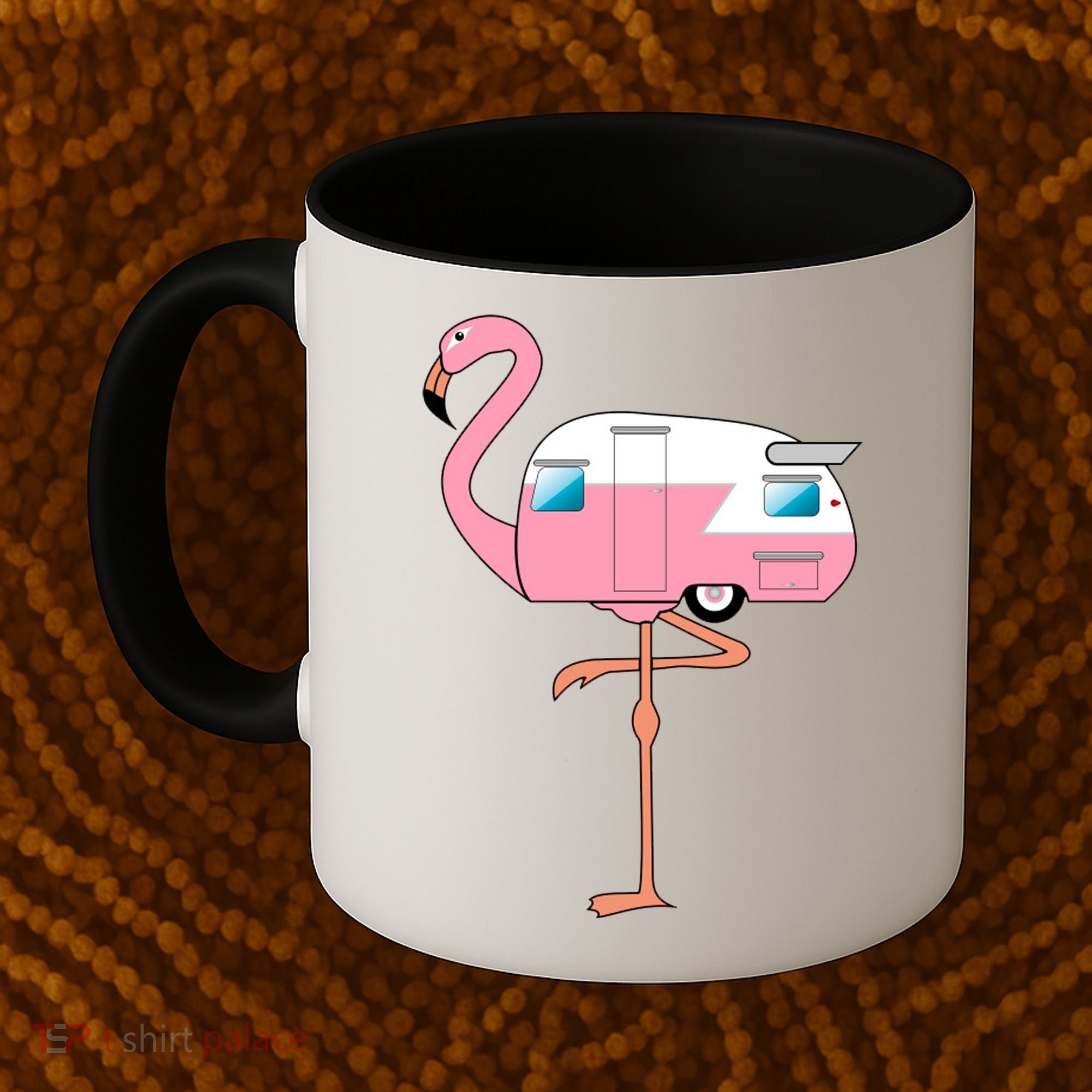 Flamingo RV Camper Coffee Mug