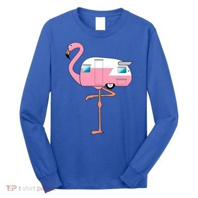 Flamingo RV Camper Long Sleeve Shirt