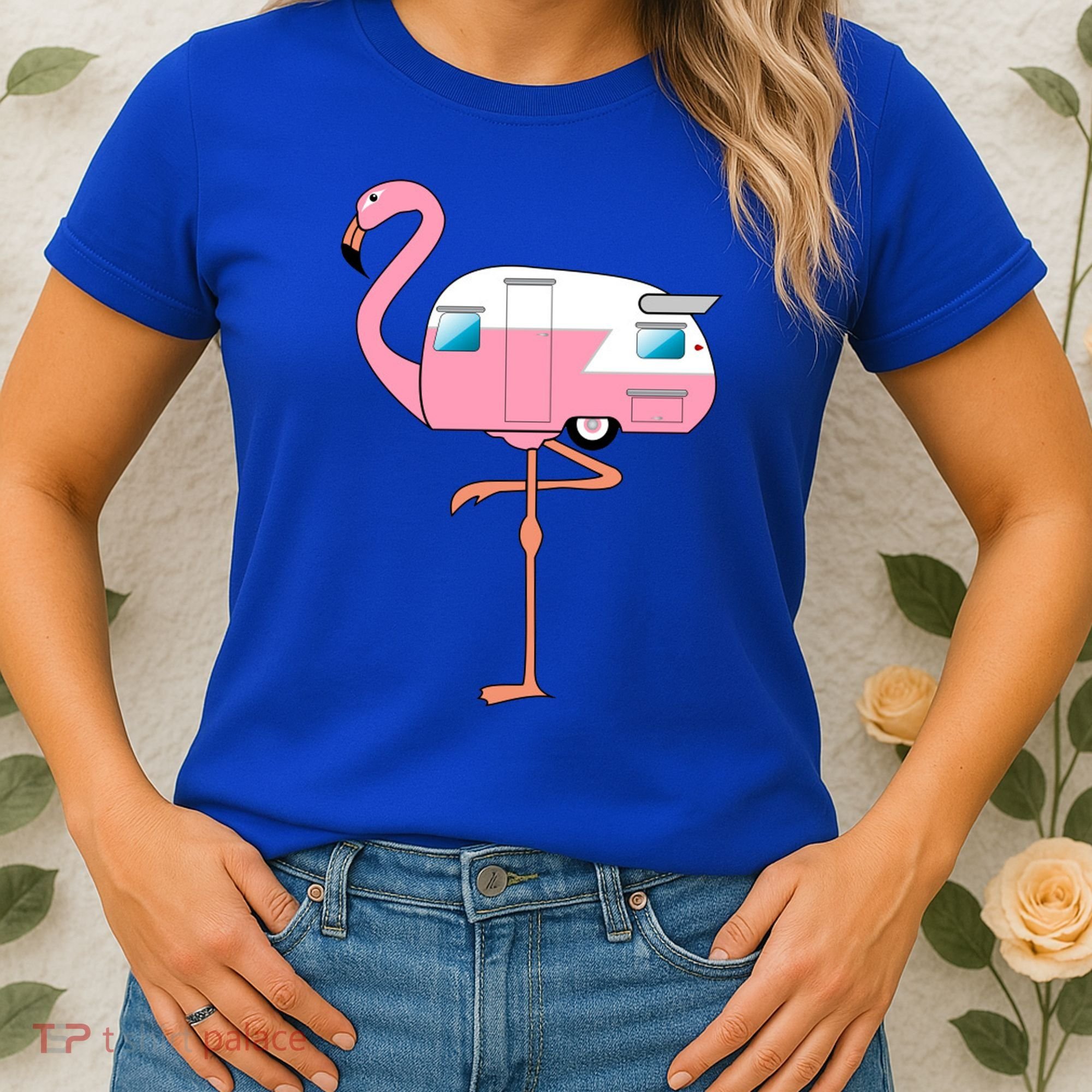 Flamingo RV Camper Women's T-Shirt