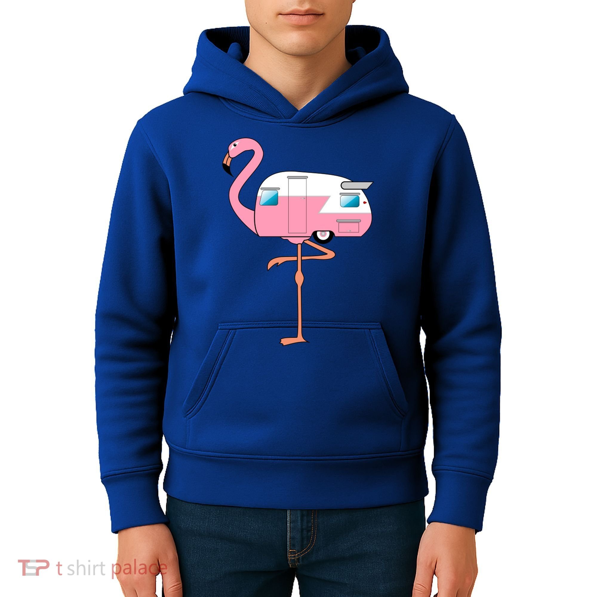 Flamingo RV Camper Kids Hoodie