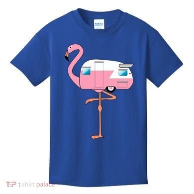 Flamingo RV Camper Kids T-Shirt