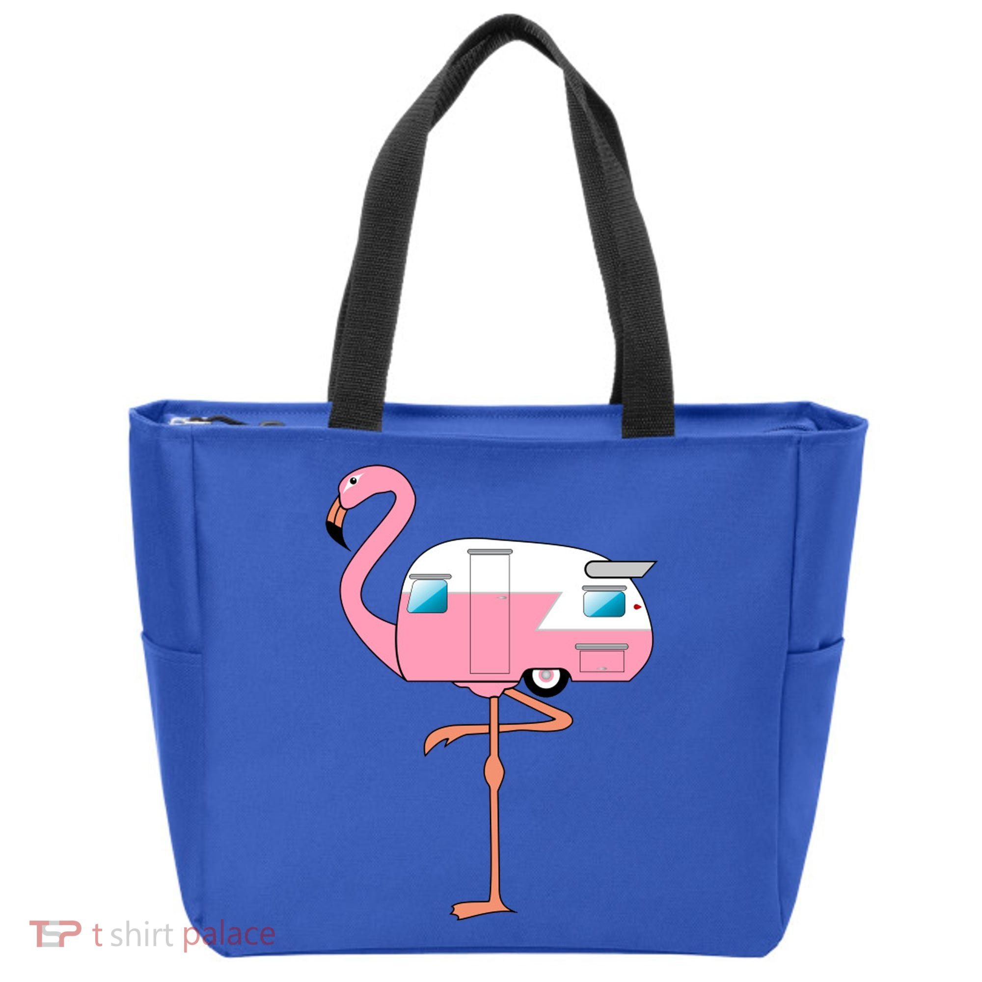 Flamingo RV Camper Tote Bag