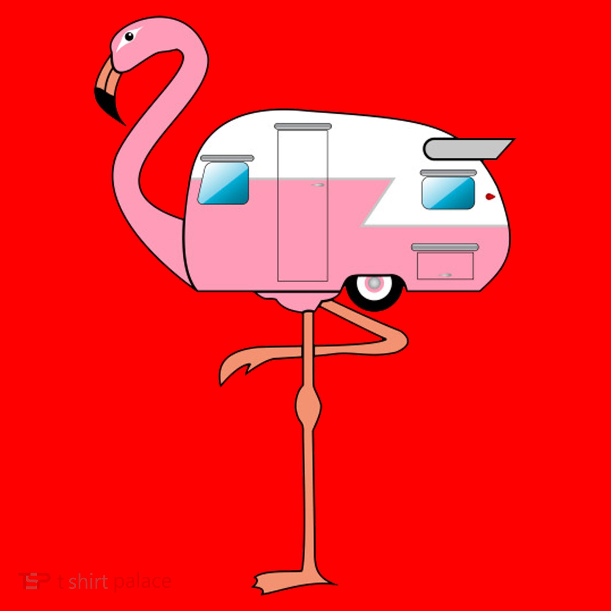 Flamingo RV Camper Santa Hat