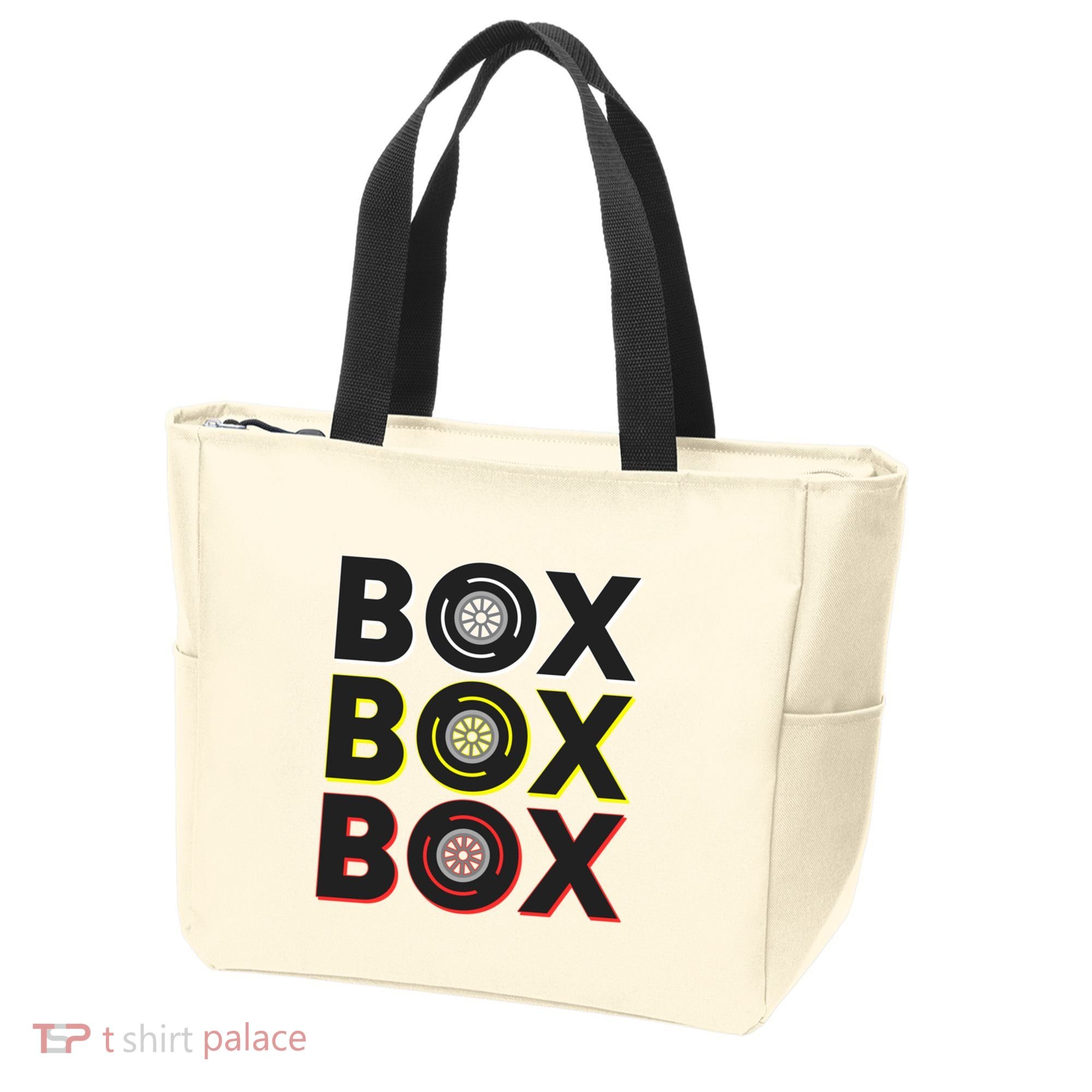 Formula Racing Car Box Box Box Radio Call To Pit Box Gift Tote Bag