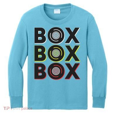 Formula Racing Car Box Box Box Radio Call To Pit Box Gift Kids Long Sleeve Shirt