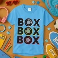 Formula Racing Car Box Box Box Radio Call To Pit Box Gift Kids T-Shirt thumb 3