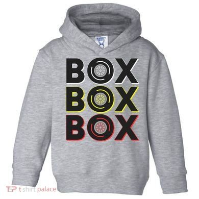 Formula Racing Car Box Box Box Radio Call To Pit Box Gift Toddler Hoodie