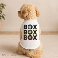 Formula Racing Car Box Box Box Radio Call To Pit Box Gift Doggie Tank thumb 2