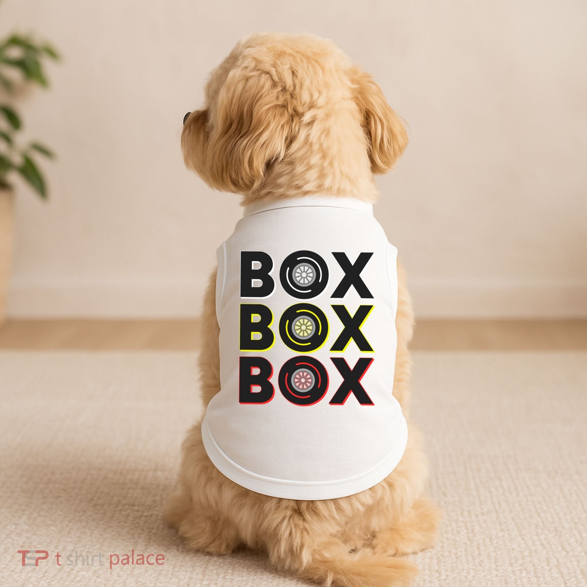 Formula Racing Car Box Box Box Radio Call To Pit Box Gift Doggie Tank