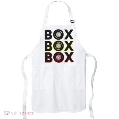 Formula Racing Car Box Box Box Radio Call To Pit Box Gift Apron