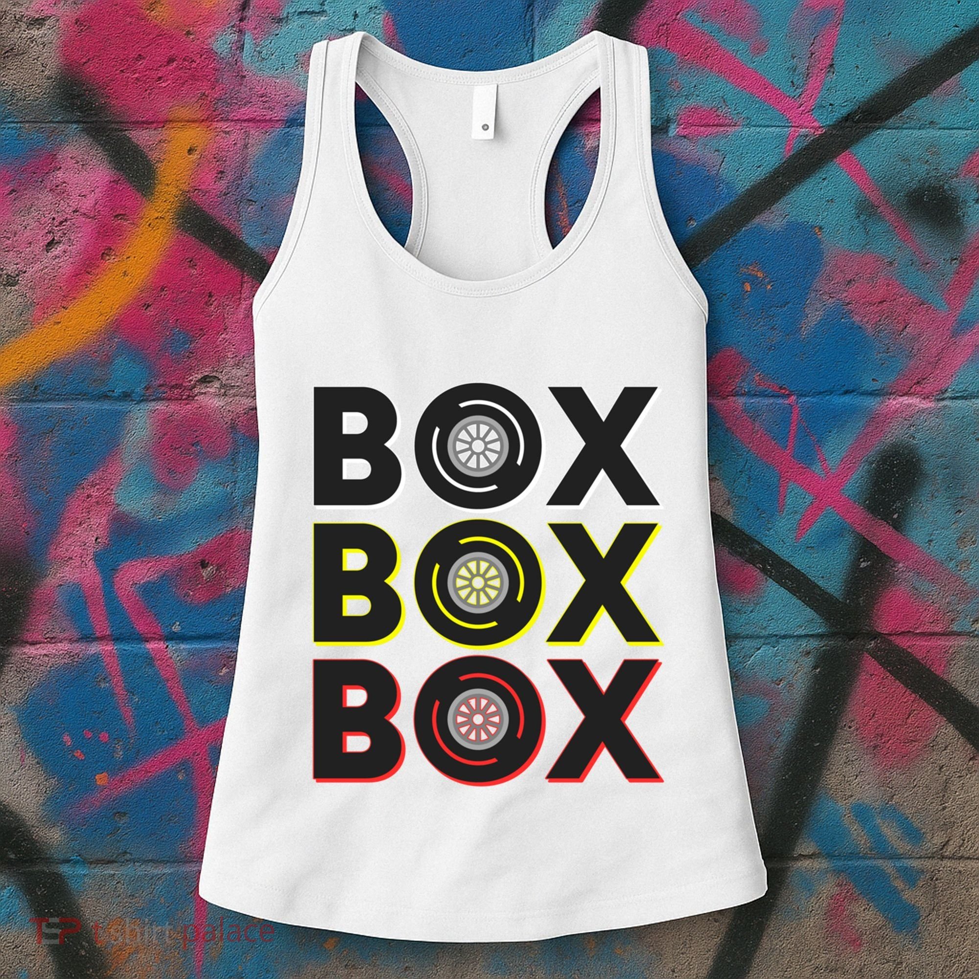Formula Racing Car Box Box Box Radio Call To Pit Box Gift Women's Tank Top