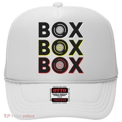 Formula Racing Car Box Box Box Radio Call To Pit Box Gift Hat